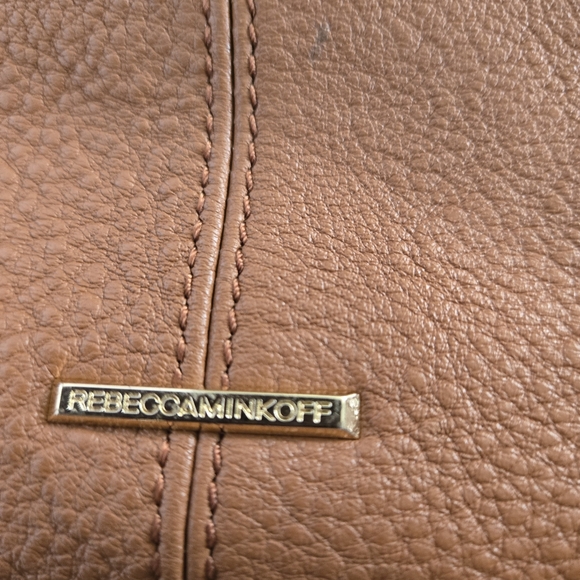 Rebecca Minkoff Bryn Large Double Zip Hobo Chestnut Brown Shoulder Bag - EUC - Picture 6 of 16